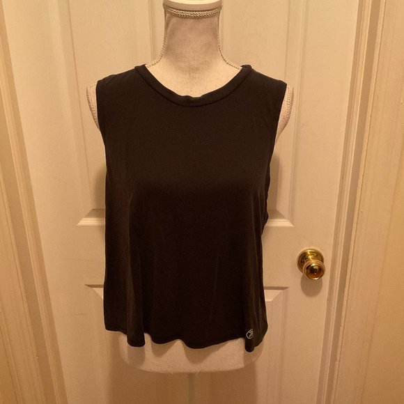 Savvi Tops - Savvi Fit Top M Black White Graphic Sleeveless
